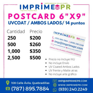 PostCard 6"x9"